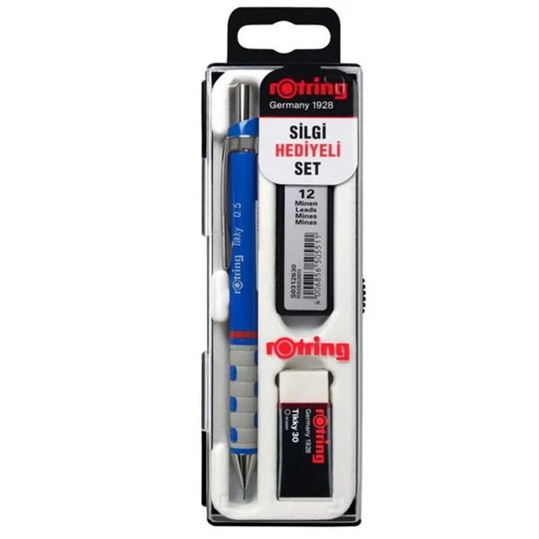 Rotring Okul Seti Versatil+Min Silgi Hediyeli 0.5 MM Mavi RO-KK07-05M ürün görseli 1