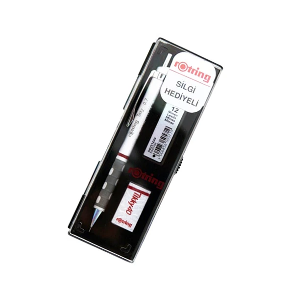 Rotring Okul Seti Versatil+Min Silgi Hediyeli 0.7 MM Beyaz RO-KK07-07B ürün görseli 1