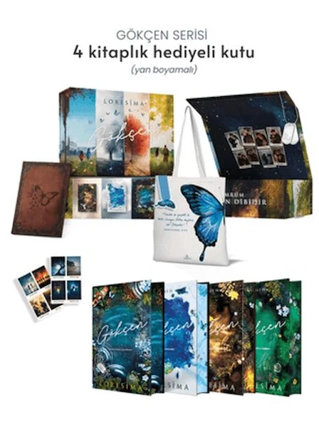 Gökçen Serisi - Yan Boyamalı Hediyeli Kutu - Resim 2
