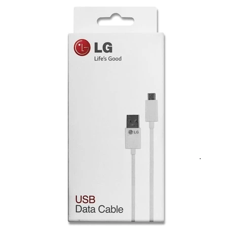 LG V10 - G2 - G3 - G4 Micro Usb Hızlı Şarj Data Kablosu Beyaz ürün görseli 1