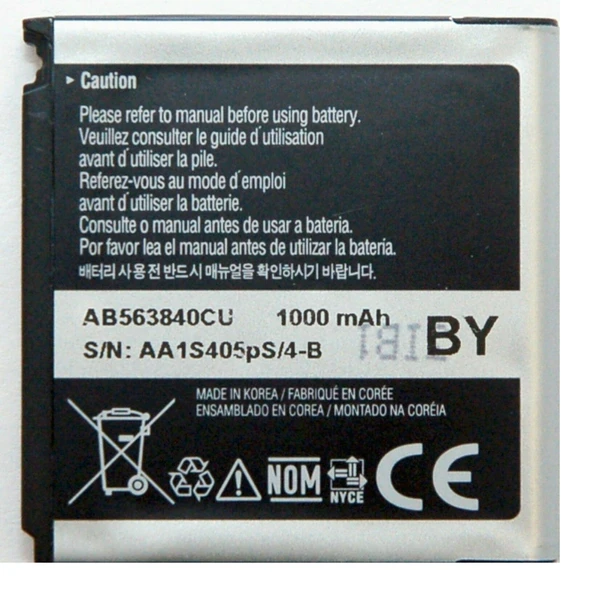 Samsung M8800 F490 F700 Pil Batarya AB563840cu BY ürün görseli 1