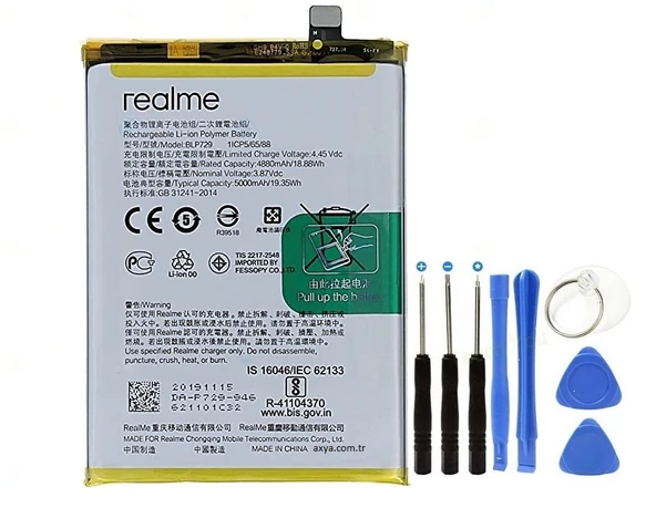 Oppo Realme C21 Pil Batarya BLP729 + Tamir Seti ürün görseli 1