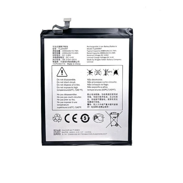 Alcatel 1T 10 2020 Smart 8092 Tlp040M7 Tablet Batarya - Pil ürün görseli 1