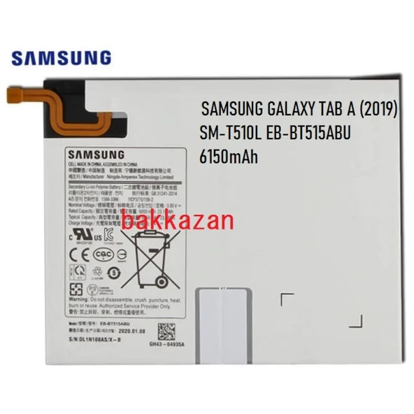 Samsung Galaxy Tab A 2019 Eb-Bt515Abu Batarya Pil ürün görseli 1
