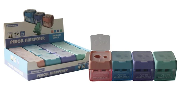 Bafix Daımarse Kalemtraş Çiftli Hazneli DMS-807-12-PKT ürün görseli 1