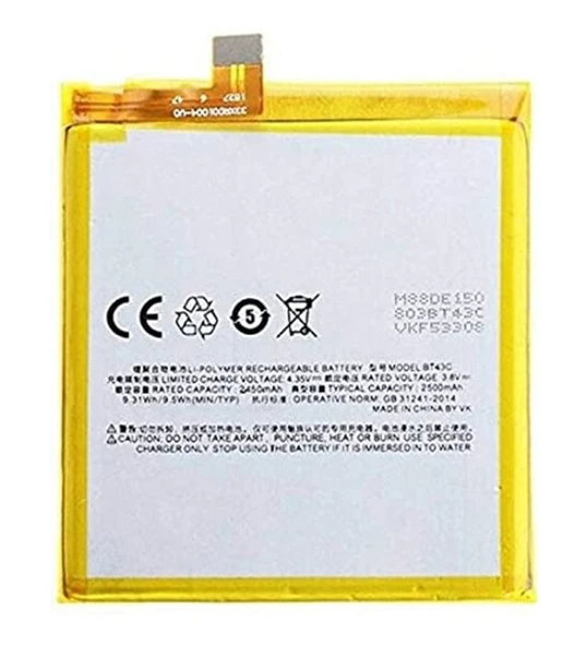 Meizu M2 Mini Pil Batarya BT43C - Resim 2