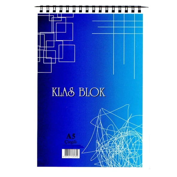 Klas Bloknot Spiralli Office Book Çizgili 100 YP A5y (6 adet) ürün görseli 1