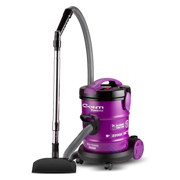 Conti CS-102 Power Star Elektrikli Kovalı Süpürge Mor ürün görseli 1