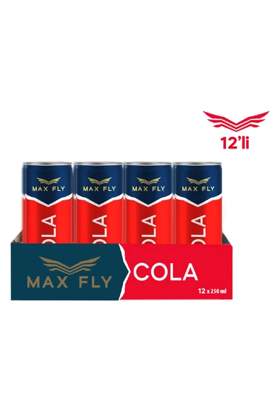Max Fly Cola 250 ml 12 Adet - Resim 2