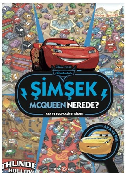 Disney Arabalar Şimşek Mcqueen Nerede? Ara ve Bul Faaliyet Kitabı - Resim 3