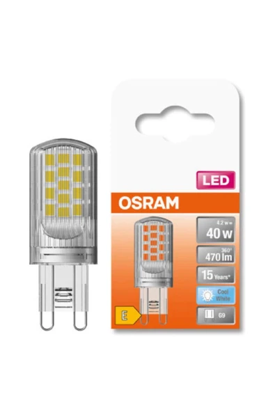 Osram Led 4.2W 4000K 470lm G9 Duy Kırık Beyaz Işık Ampul ürün görseli 1
