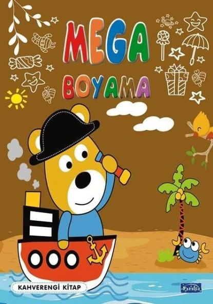 Mega Boyama Kahverengi Kitap ürün görseli 1