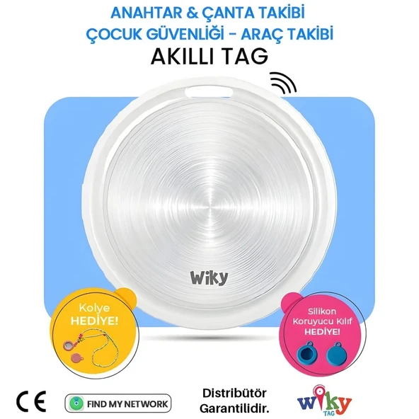 Wiky Tag Çocuk Smart Airtag - Akıllı Konum Takip Cihazı Mavi (APPLE UYUMLU) ürün görseli 1