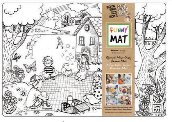 Funny Mat - İlkbahar 33,5 X 48 Cm - Resim 2