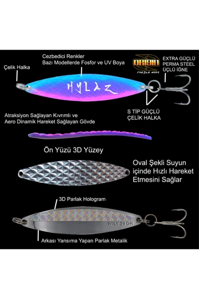 Hylaz Turna Kaşık 28 Gr 95 Mm - Hologramlı  09 ürün görseli 1