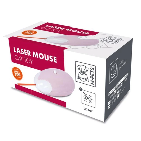M-Pets Lazer Fare Kedi Oyuncağı Pembe ürün görseli 1