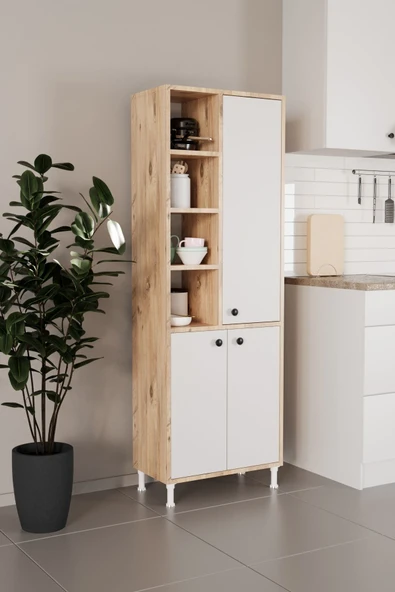 Evdemo Selen Çok Amaçlı Mutfak Banyo Dolabı Atlantik Çam ürün görseli 1