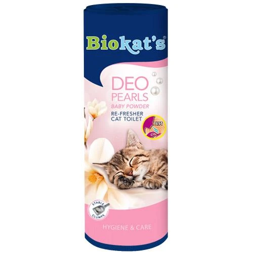 Biokats Deo Pearls Bebek Pudralı Koku Giderici Kedi Kumu Parfümü 700 Gr ürün görseli 1