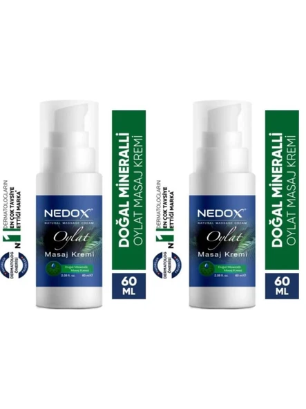 NEDOX 2 Adet Doğal Mineralli Ağrı Kesici Oylat Masaj Kremi 60 Ml ürün görseli 1