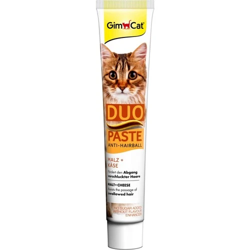 GimCat Duo Anti-Hairball Tüy Sağlığı için Peynirli Kedi Macunu 50gr ürün görseli 1