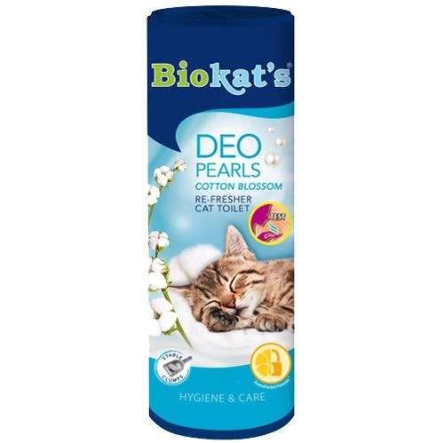Biokats Deo Pearls Çiçek Esanslı Koku Giderici Kedi Kumu Parfümü 700 Gr ürün görseli 1