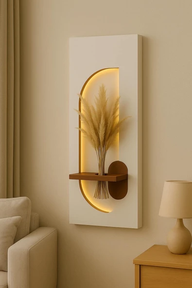 AhmDesignn Dekoratif LED Aydınlatmalı Duvar Panosu ürün görseli 1