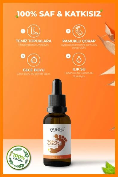 Ayak Ve Topuk Çatlağı Bakım Kokusuz Yağı 30 ml ürün görseli 1