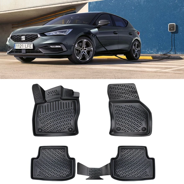 Rizline Seat Leon 2020 Sonrası Havuzlu Paspas  Tsi / e-hybrid 3D Havuzlu Paspas Siyah ürün görseli 1