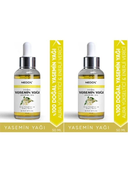 NEDOX 2 Adet Yasemin Yağı %100 Doğal Bitkisel Aura Yükseltici & Enerji Verici Jasmine Oil 50 Ml ürün görseli 1
