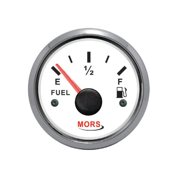 Mors Yakıt Göstergesi 0-190 Ohm 12-24 Volt Beyaz ürün görseli 1