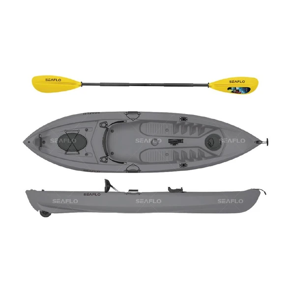 Seaflo SF-1007 Tek Kişilik Balıkçı Kano Gri ürün görseli 1