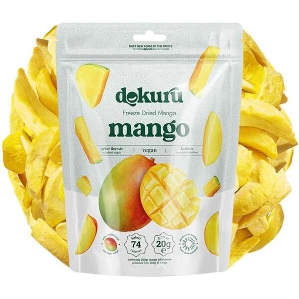 Dokuru Dondurularak Kurutulmuş Mango 20 gr 1 ADET - Resim 2