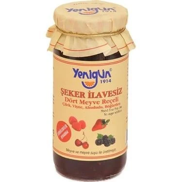 Yenigün Şekersiz Dört Meyve Reçeli 290 gr 1 ADET ürün görseli 1