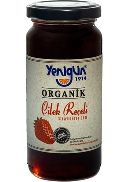 Yenigün Organik Çilek Reçeli 290 gr 1 ADET ürün görseli 1