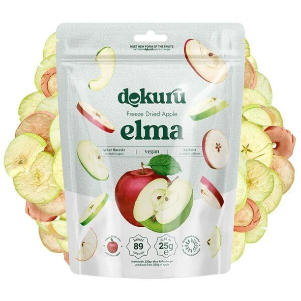 Dokuru Dondurularak Kurutulmuş Elma 25 gr 1 ADET ürün görseli 1