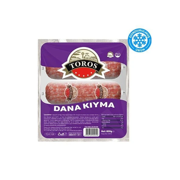 Akdeniz Toros Dana Yemeklik Kıyma 800 gr ürün görseli 1