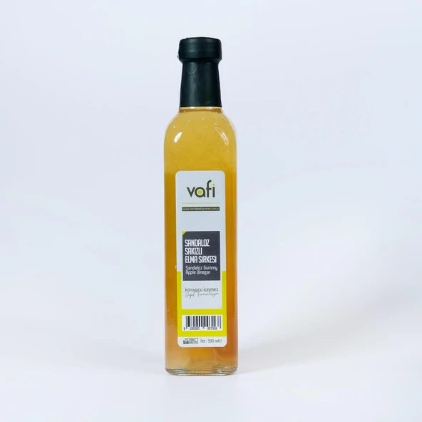 Vafi Sirke Serisi Sandaloz Sakızlı Elma Sirkesi 500 ml 1 ADET ürün görseli 1