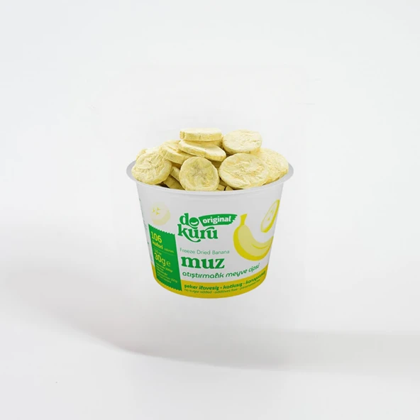 Dokuru Dondurularak Kurutulmuş Muz 30 gr 1 ADET ürün görseli 1
