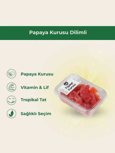 Papaya Kurusu Dilimli 1 KİLOGRAM ürün görseli 1