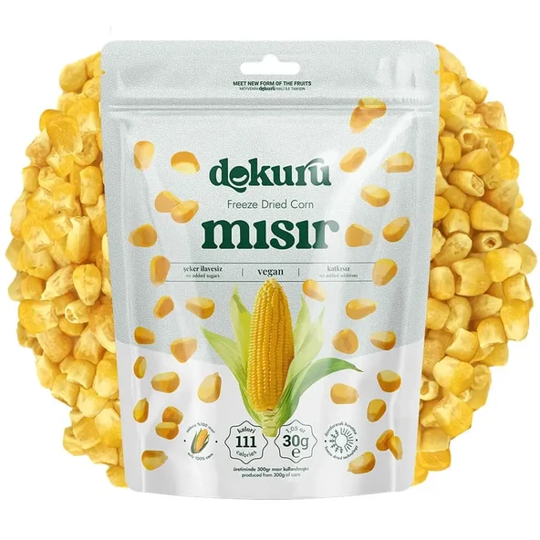 Dokuru Dondurularak Kurutulmuş Mısır30 gr 1 ADET ürün görseli 1