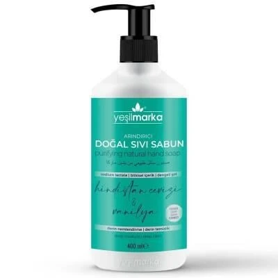 Yeşil Marka Arındırıcı Doğal Sıvı Sabun Hindistan Cevizi&Vanilya 400 ml 1 ADET ürün görseli 1