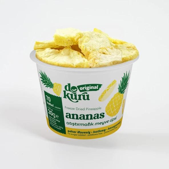 Dokuru Dondurularak Kurutulmuş Ananas 20 gr 1 ADET ürün görseli 1