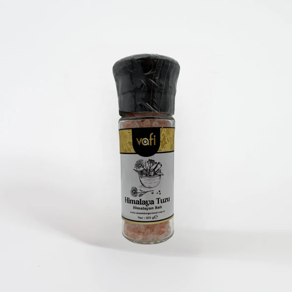 Vafi Cam Değirmen Kapak Serisi Himalaya Tuzu 120 gr 1 ADET ürün görseli 1