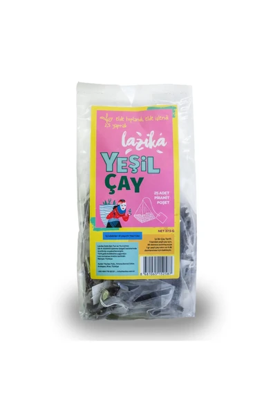 Lazika Pramit Poşet El Yapımı Yeşil Çay 25li 37,5gr 1 ADET ürün görseli 1