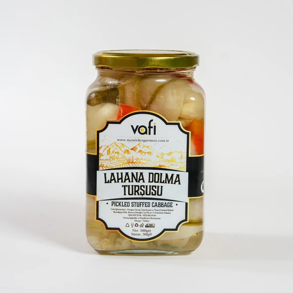 Vafi Turşu Serisi Lahana Dolma Turşusu 1000cc-500gr 1 ADET ürün görseli 1