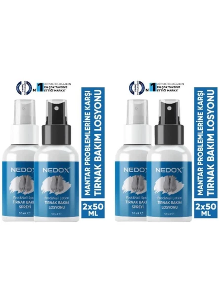 Nedox 2 Adet Tırnak Bakım Spreyi Ve Losyonu 50ml+50ml ürün görseli 1