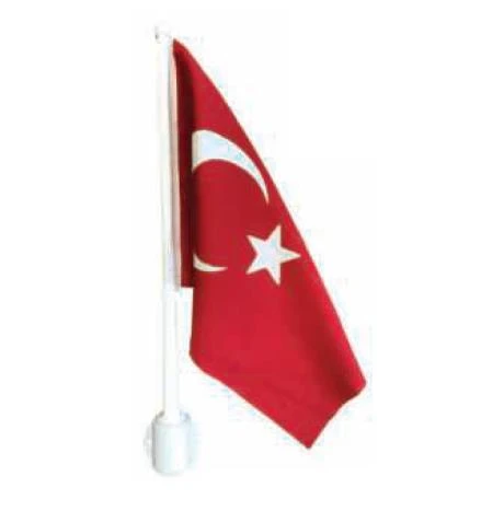 Saray Bot Bayrak Direği Plastik 35 Cm Bayraklı - Resim 2
