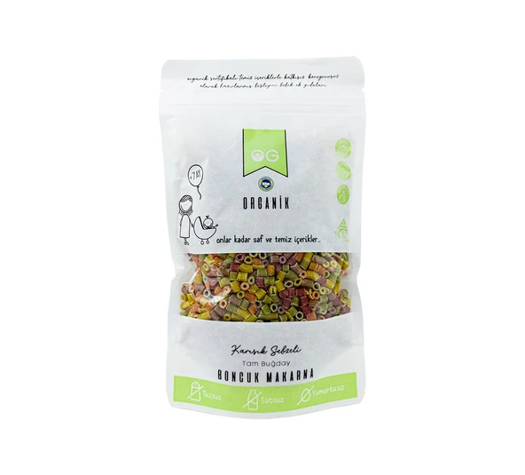 Organik Sebzeli Boncuk Makarna 280 gr ürün görseli 1
