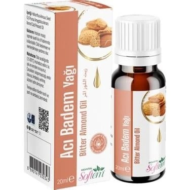 Softem Acı Badem Yağı 20 ml ürün görseli 1
