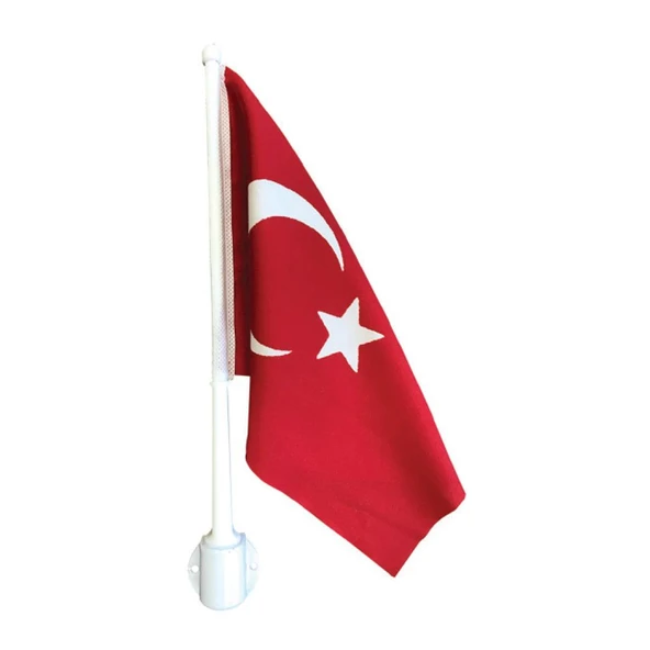 Saray Bot Bayrak Direği Plastik 35 Cm Bayraklı ürün görseli 1